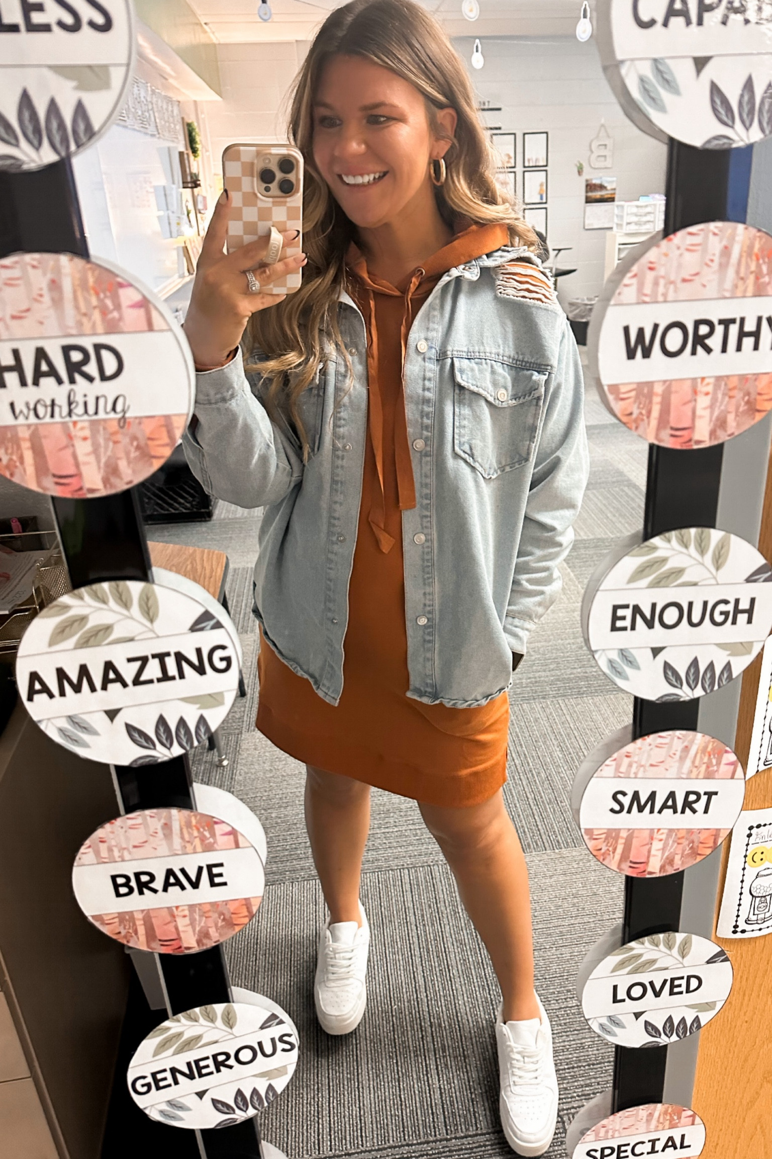 Teacher OOTD
Fall Outfit
Hooded Sweatshirt Dresss

#LTKworkwear #LTKshoecrush #LTKstyletip