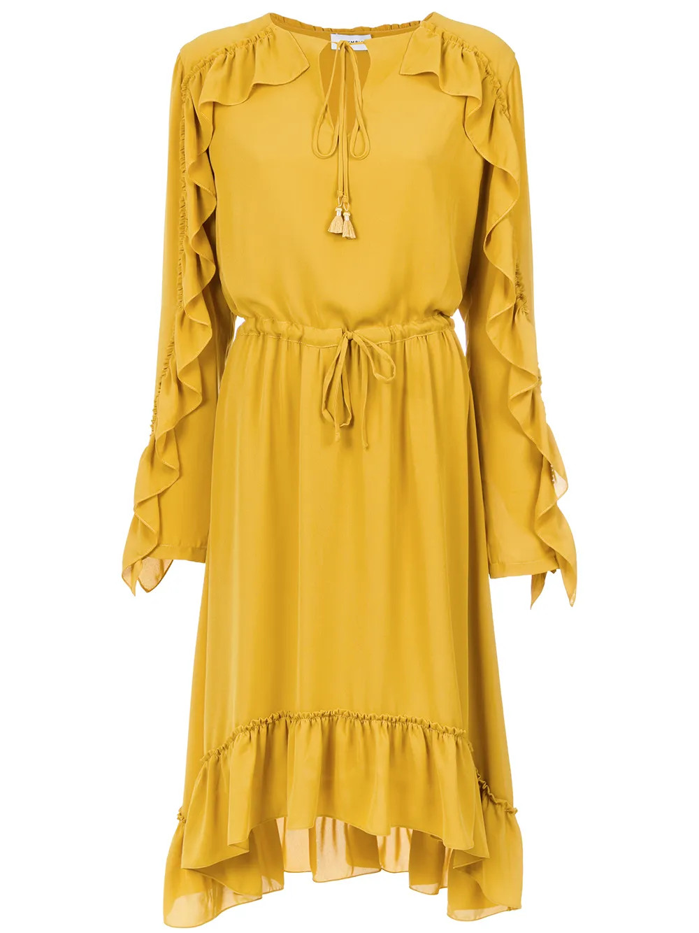 Olympiah Juli long sleeve dress - Yellow & Orange | FarFetch Global