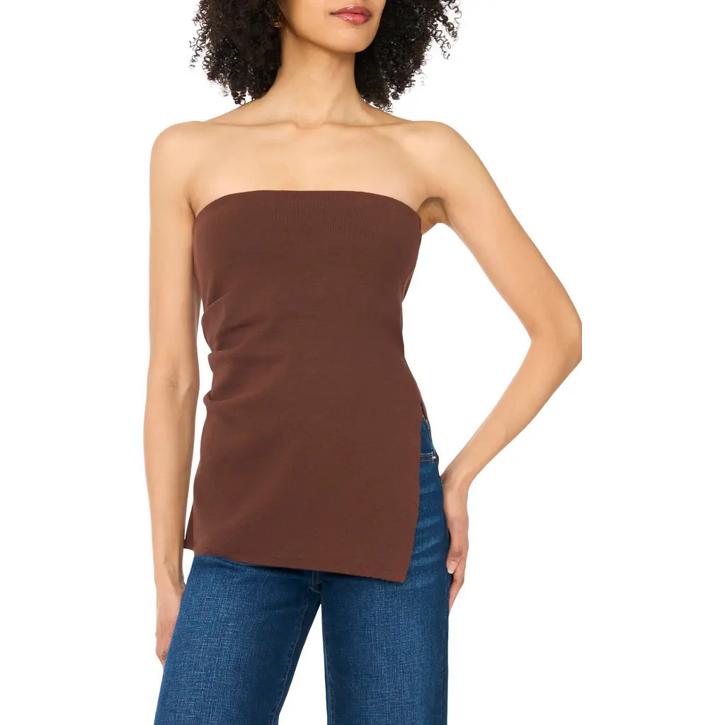 Parker Strapless Asymmetric Knit Top in Deep Mocha at Nordstrom Rack, Size Large | Nordstrom Rack
