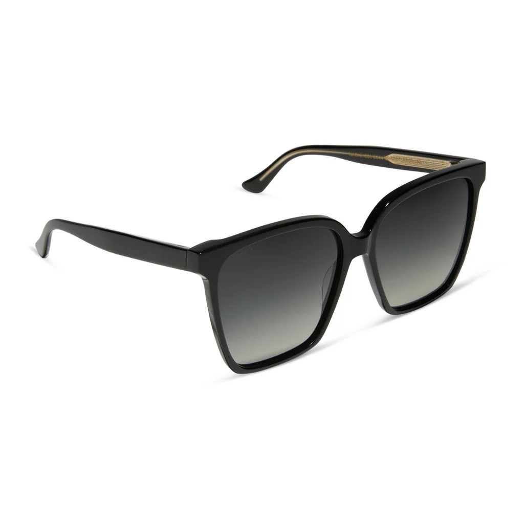 NAOMI - BLACK + GREY GRADIENT + POLARIZED SUNGLASSES | DIFF Eyewear