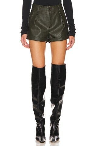 superdown Dominica Python Shorts in Olive from Revolve.com | Revolve Clothing (Global)