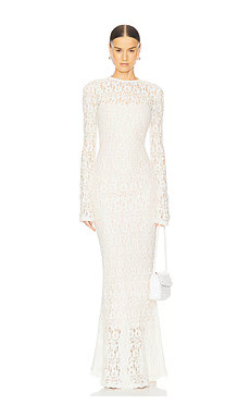 L'Academie by Marianna Kayden Maxi Dress in Beige from Revolve.com | Revolve Clothing (Global)