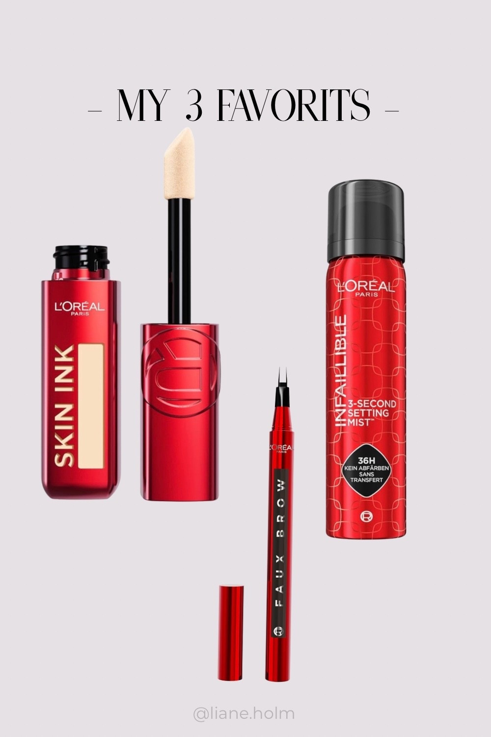 My 3 Makeup essentials i always come back to.💫

Easy application, reliable wear & zero drama – genau die Produkte, die bei mir wirklich funktionieren.✨ 

All three are linked in my LTK shop 🤍

🖤 Skin-like finish
🖤 Defined brows in seconds
🖤 Makeup that stays put all day

⸻

#MakeupFavorites #LTKBeauty #Over50Style #EverydayMakeup #BeautyEssentials

#LTKbeauty #LTKluxury #LTKstyletip