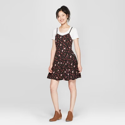 Junk Food Women's Grateful Dead Sleeveless A-Line Dress - Black | Target