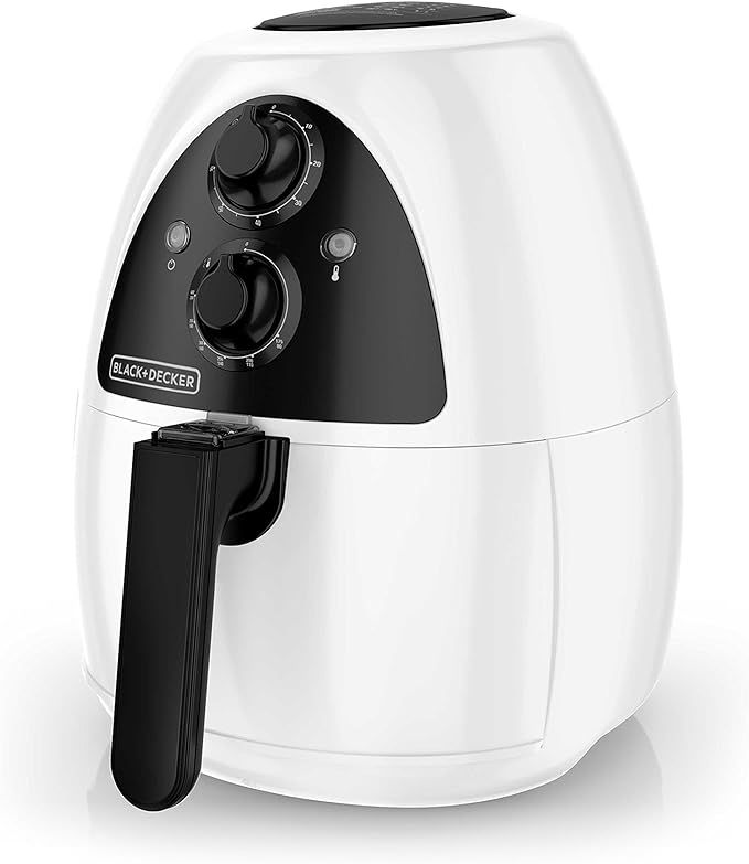 BLACK+DECKER Purify 2-Liter Air Fryer, White/Black, HF100WD | Amazon (US)