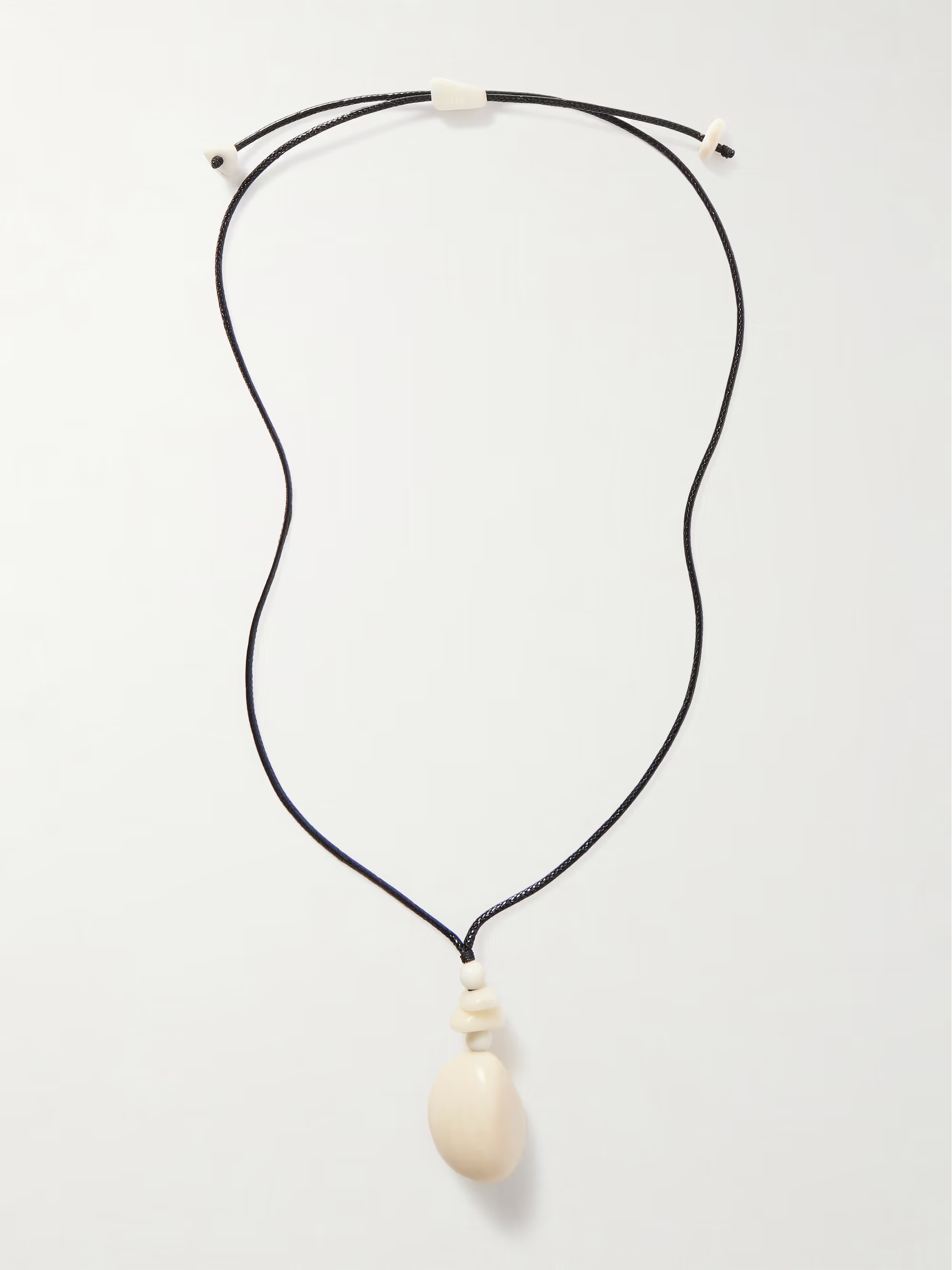 The Pendant tagua and leather necklace | NET-A-PORTER (US)