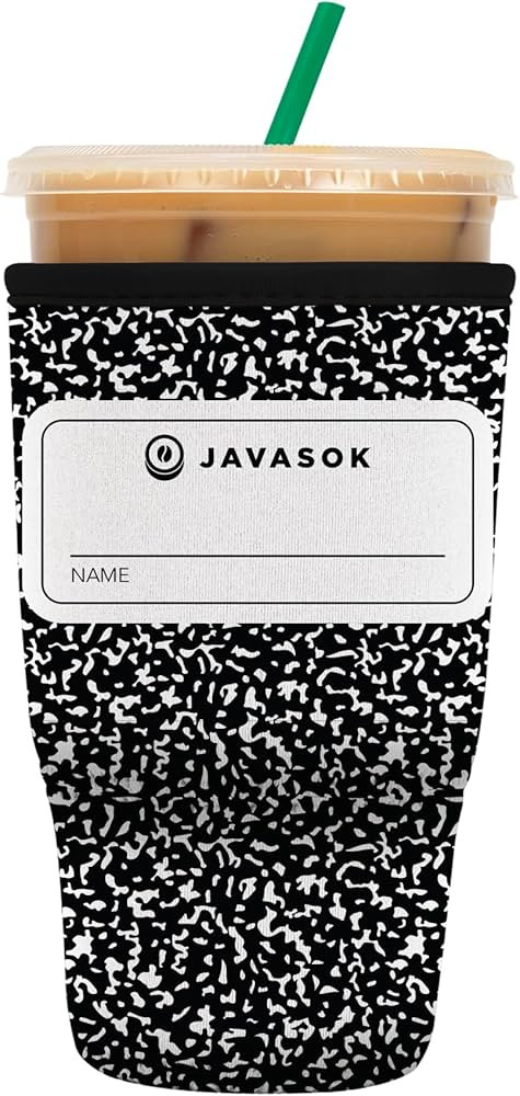 Sok It Java Sok Iced Coffee & Cold Soda Insulated Neoprene Cup Sleeve (Compose Yourself, Large: 3... | Amazon (US)