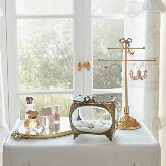 LoveShackFancy Bow Jewelry Box | Pottery Barn Teen