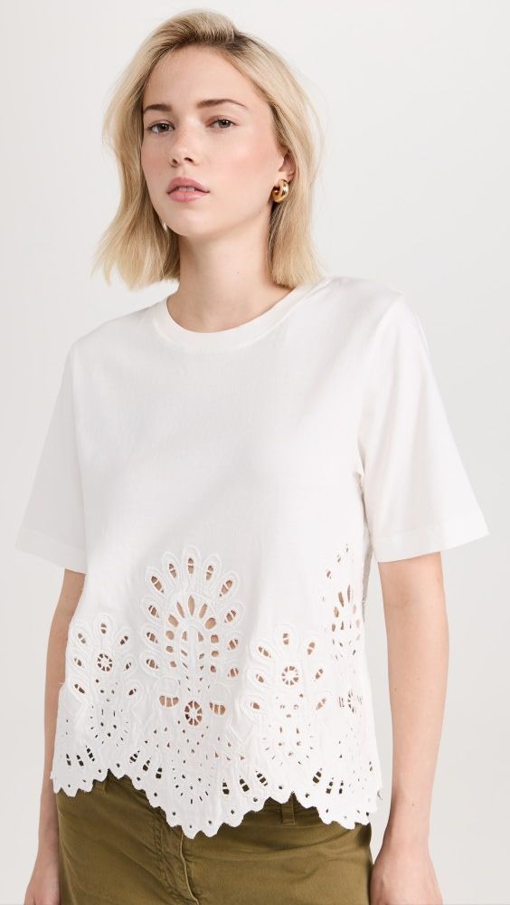 Sea Cassidy Eyelet T-Shirt | Shopbop | Shopbop