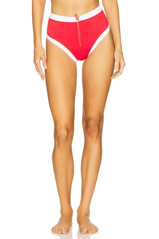 GIGI C x REVOLVE Zoe Bikini Bottom in Red & White from Revolve.com | Revolve Clothing (Global)
