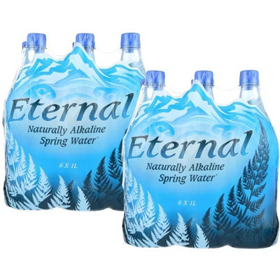 Eternal Artesian Naturally Alkaline Spring Water - Case of 2/6 pack, 33.8fz | Target