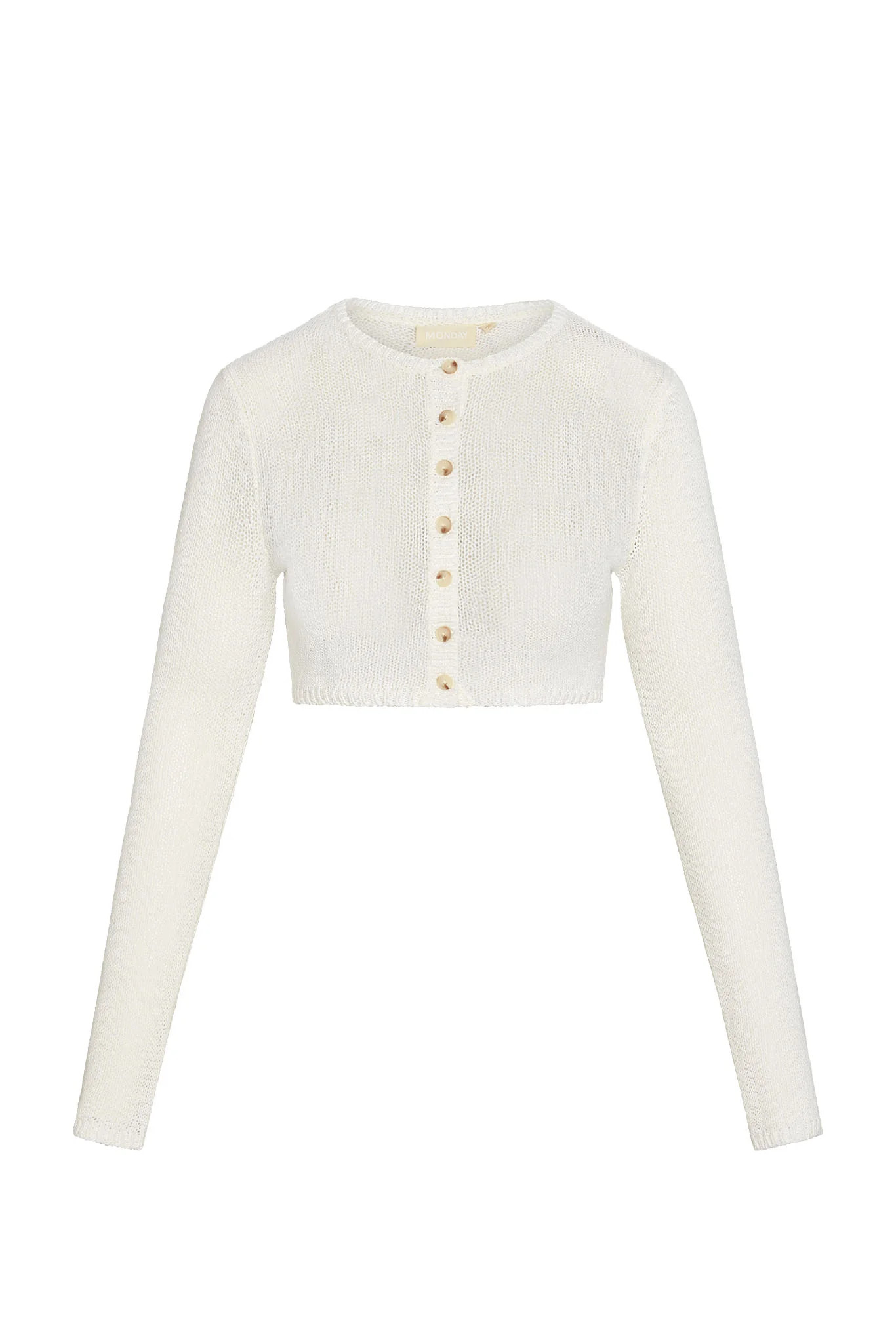 Genoa Cardigan - Ivory Open Jersey | Monday Swimwear