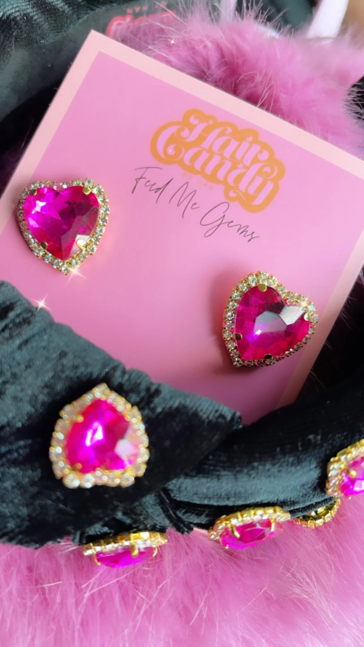 Signature Heart Stud Earrings | feed me gems