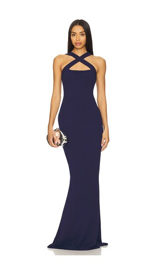 Viva 2 Way Gown in Navy | Revolve Clothing (Global)
