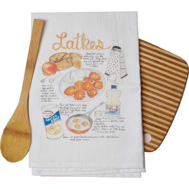 Latkes Recipe Tea Towel | Maisonette