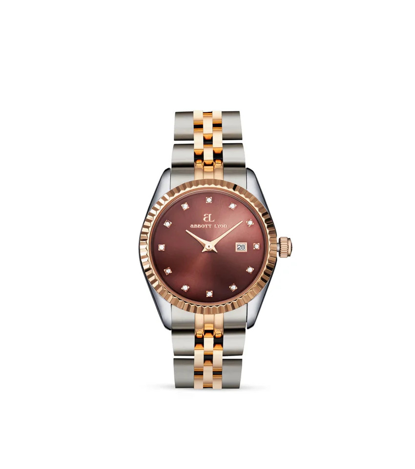 Mini Two Tone Mocha Belgravia 30 Watch | Abbott Lyon