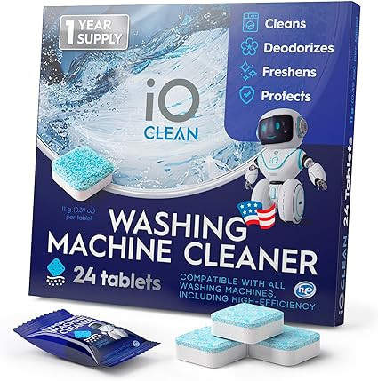 Washing Machine Cleaner and Descaler Tablets 24 Pcs - Deep Clean and Descaling for HE Front and T... | Amazon (US)