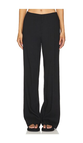 High Rise Wide Leg Trouser in Black | Revolve Clothing (Global)