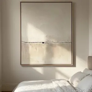 Large Wabi Sabi Wall Art,Original Beige White Abstract Painting,Boho Minimalist Textured Wall Art... | Etsy (Global)