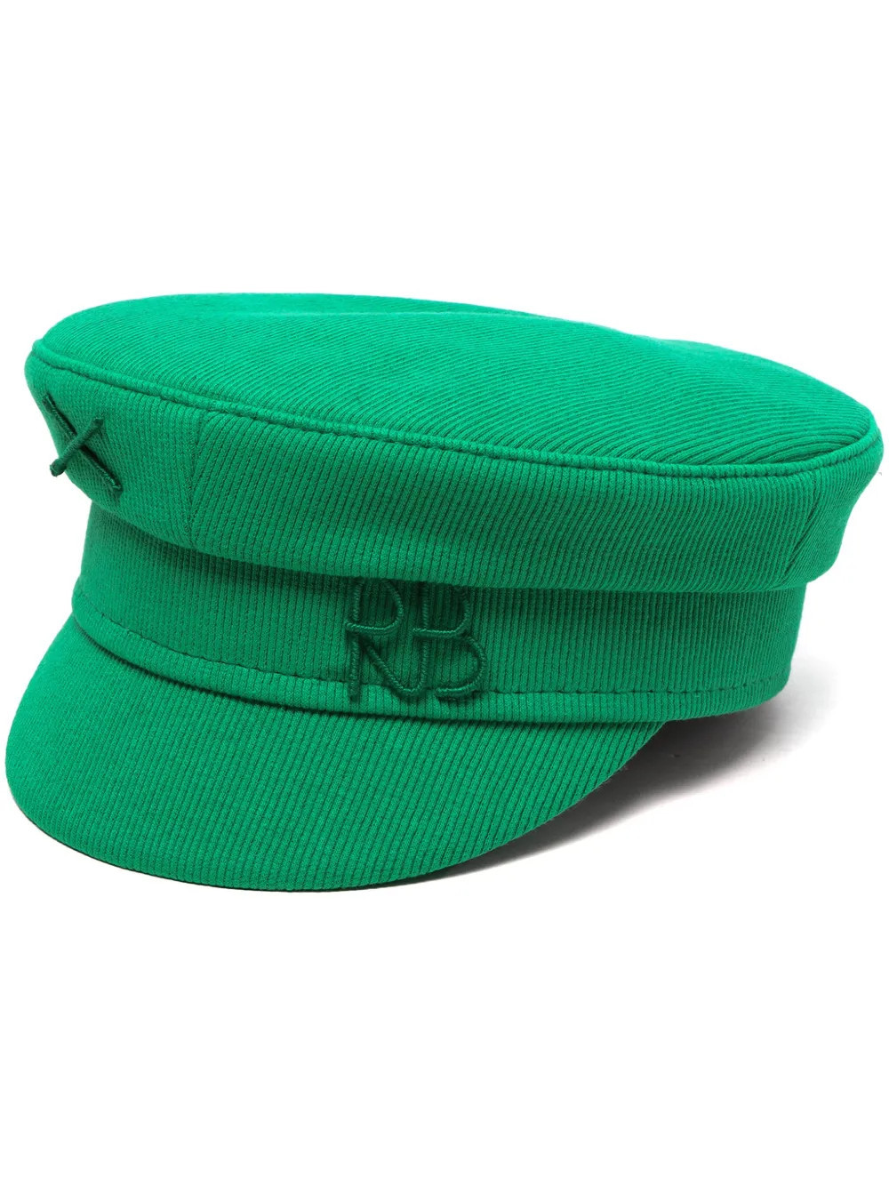 Ruslan Baginskiy logo-embroidered ribbed baker boy hat - Green | Farfetch Global