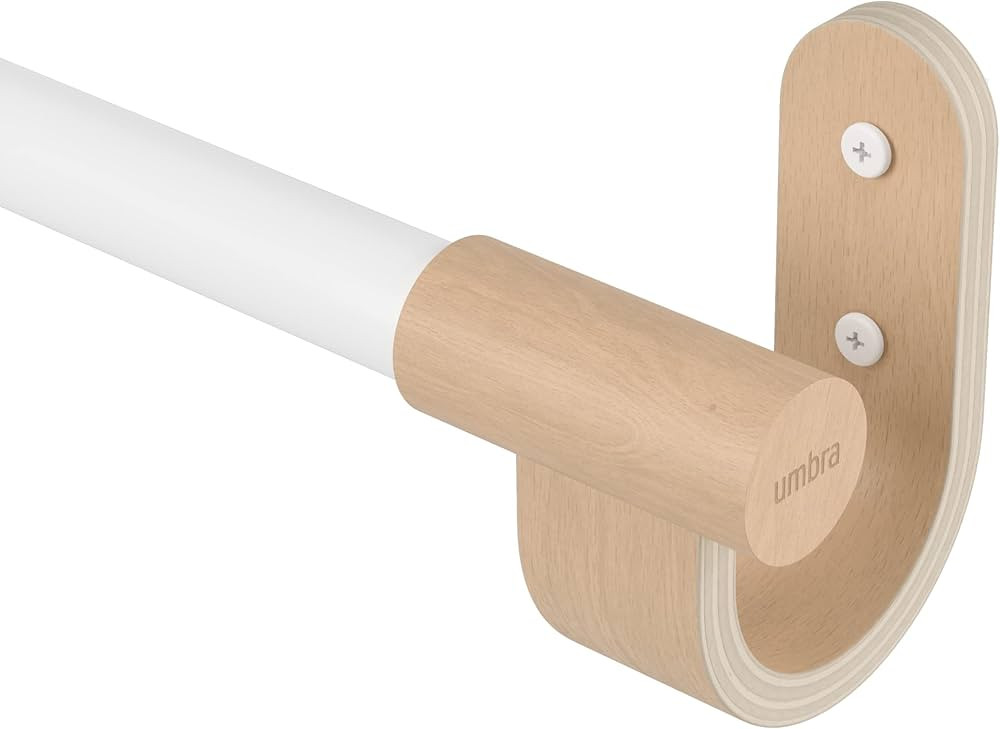 Umbra Bellwood Curtain Rod for Window Drapery, Adjustable Length, Set Includes Finials and Mounti... | Amazon (US)