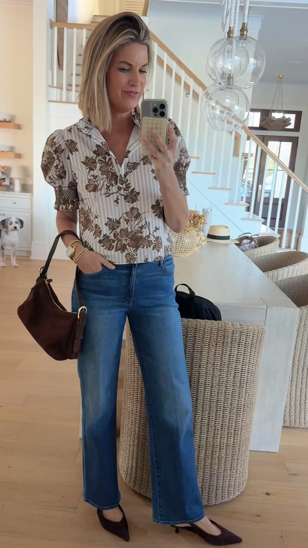 One of my favorite date night tops is back in stock in some sizes. I have size small and sized up one in the jeans.  Linking a few other early fall date night tops as well!  Shoes true to size.