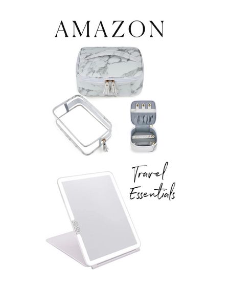 My two amazon must haves for traveling!!! Love the touch screen led portable mirror and the makeup/jewelry organizer! 

#LTKunder50 #LTKGiftGuide #LTKtravel