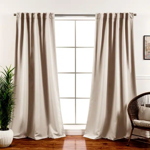 Bantam Solid Blackout Thermal Rod Pocket Curtain Panels | Wayfair North America