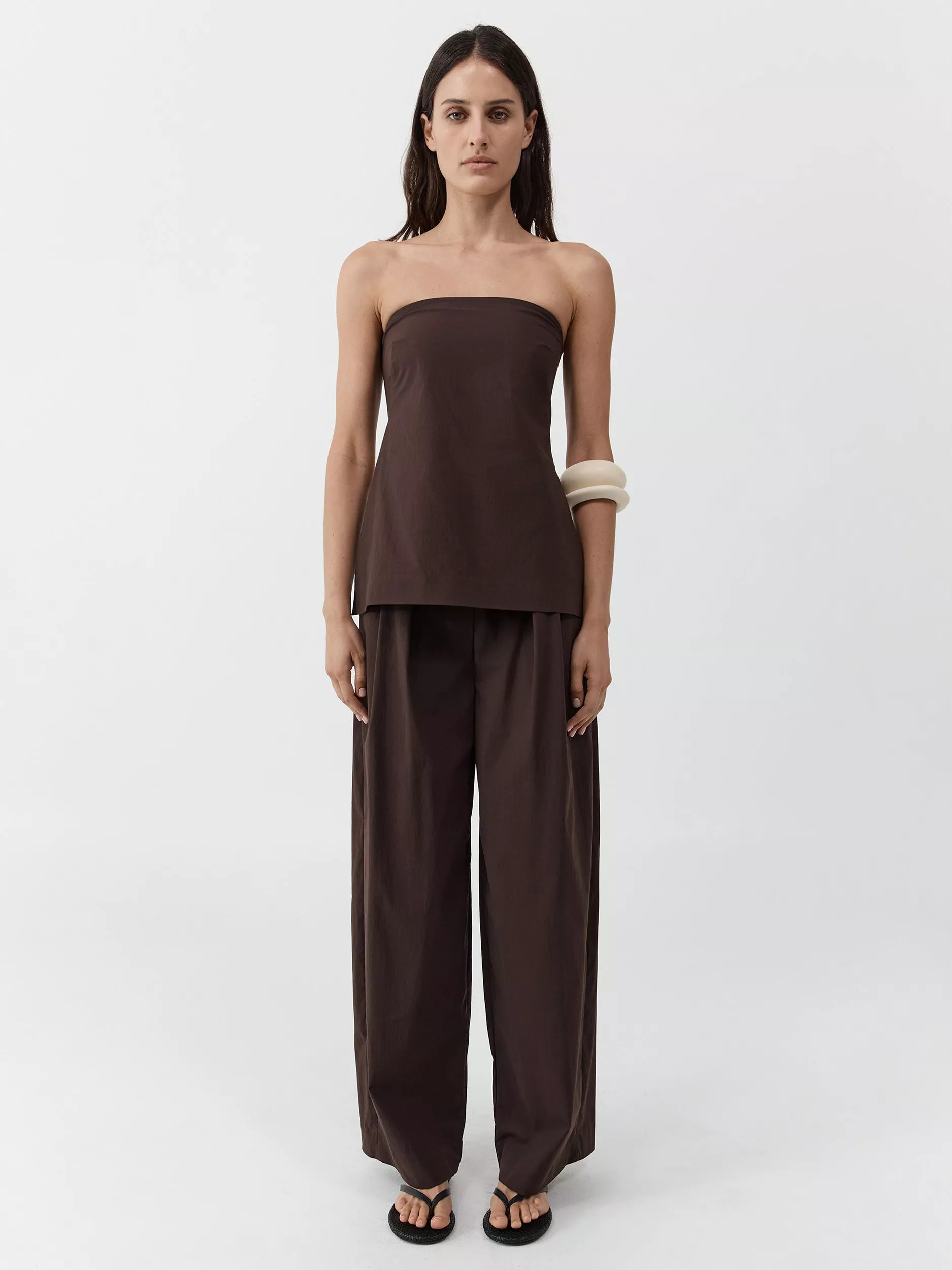 St. Agni Strapless Rouleau Tie Top | John Lewis (UK)
