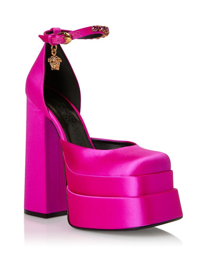 Versace Women's Medusa Aevitas Ankle Strap Platform Pumps Back to Results -  Shoes - Bloomingdale... | Bloomingdale's (US)