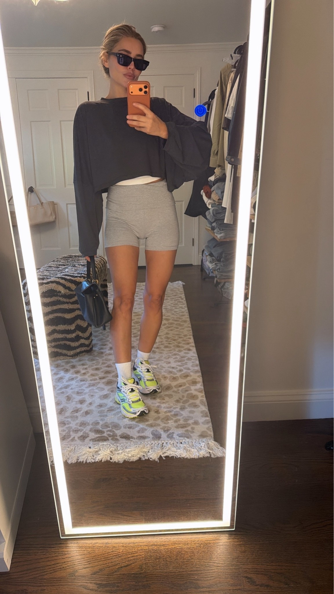 Top small 
Tank small 
Shorts xsmall