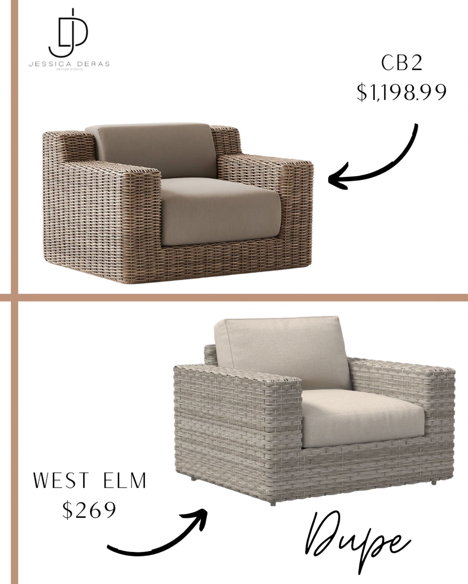 Outdoor CB2 Dupe!!

Interested in our interior design? (jessicaderasinteriordesign.com) to schedule a 30 min free Discovery call! We’d love to design your home. Interested in our interior design? (jessicaderasinteriordesign.com) to schedule a 30 min free Discovery call! We’d love to design your home.