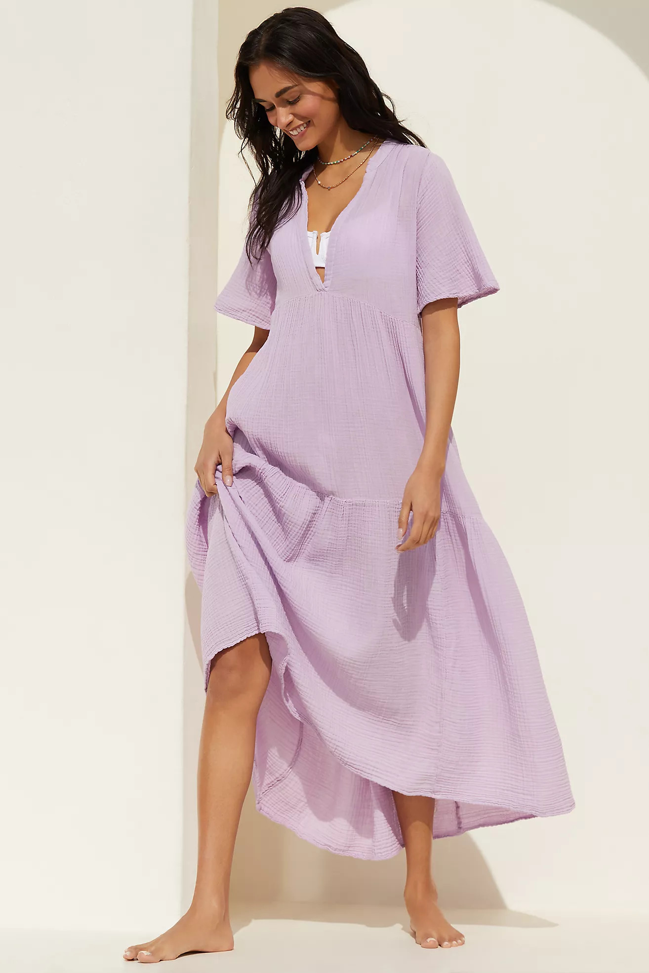 The Kallie Flowy Maxi Dress | Anthropologie (US)