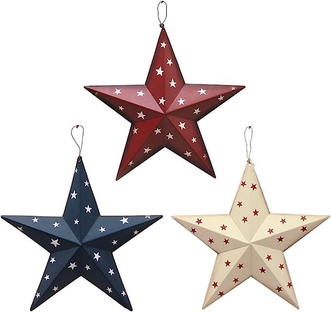 American Barn Star, Metal Patriotic Old Glory Americana Flag Barn Star Wall Decor for July of 4th... | Amazon (US)