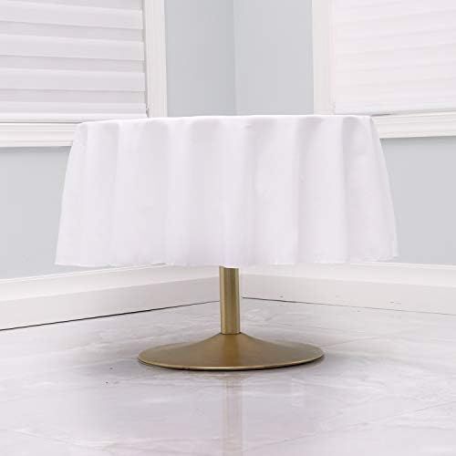 Kadut White Tablecloth - 70" Inch Round Tablecloths for Circular Table Cover in White Washable Po... | Amazon (US)