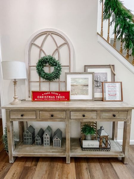 Holiday home decor, neutral home decor, Christmas decor, entry way, home, decor, 

#LTKHoliday #LTKhome #LTKSeasonal