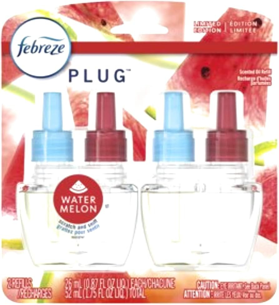 Febreze Plug In - Limited Edition - Watermelon - Scented Oil Refills - (2 Count, .87 Oz) | Amazon (US)