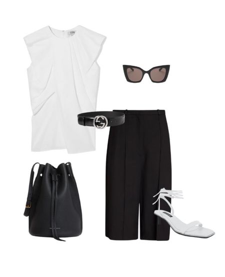 Black & white is always right !
Just update to new modern shapes and pieces that have an edge. Same with accessories: white shoes are all you need, a bucket bag, designer belt & sunglasses!
Done : shop the look

#LTKaustralia #LTKstyletip #LTKSeasonal