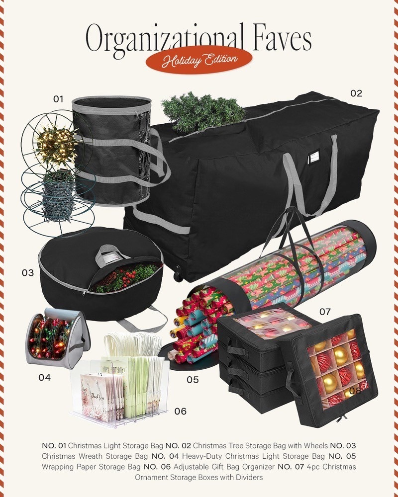 Found the perfect holiday organizers! 
#neatlyembellished #holiday #seasonal #organizers #amazon #amazonhaul #amazonfinds #organization 