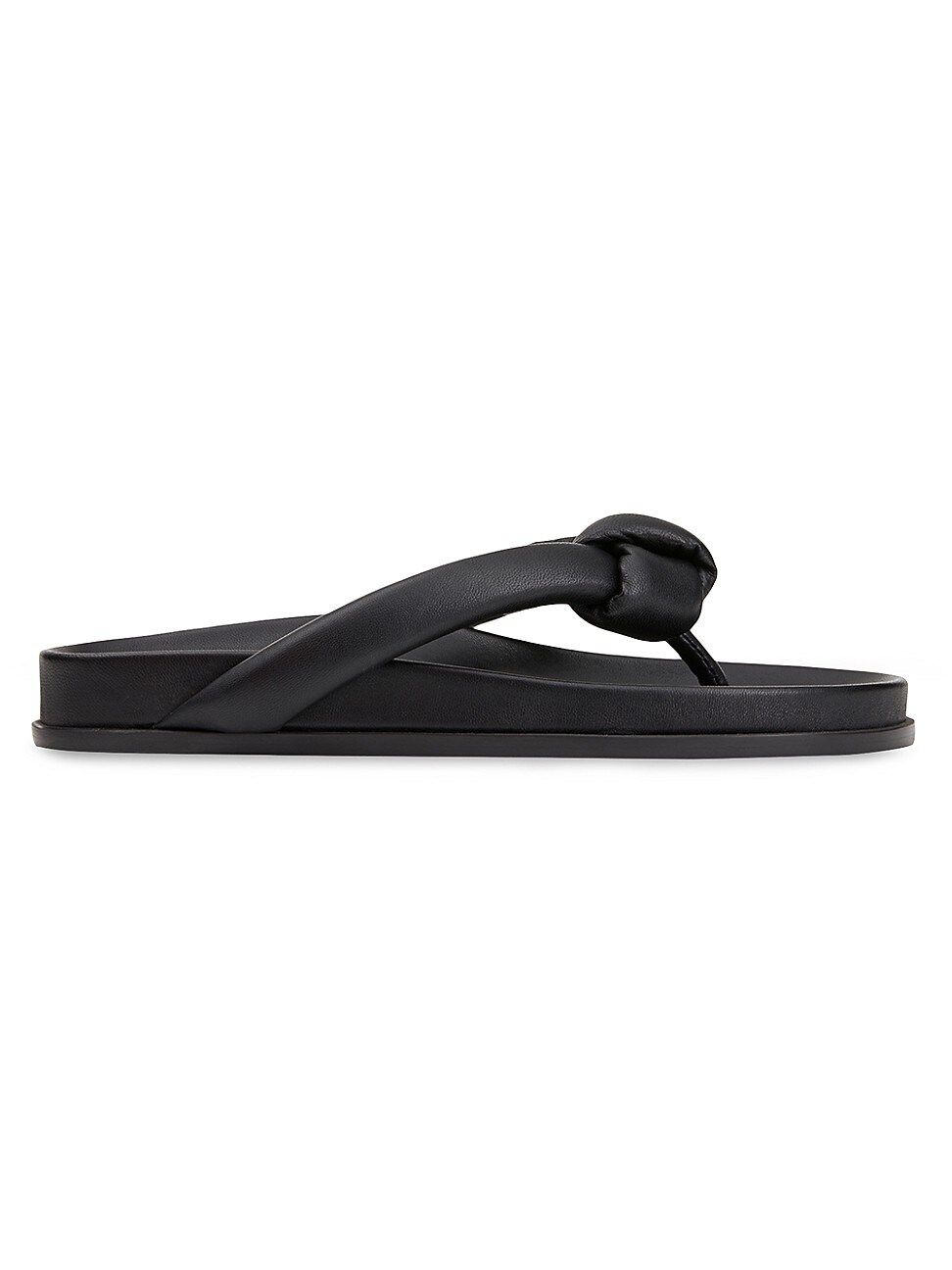 Women's Bristol Leather Thong Sandals - Black - Size 7 | Saks Fifth Avenue