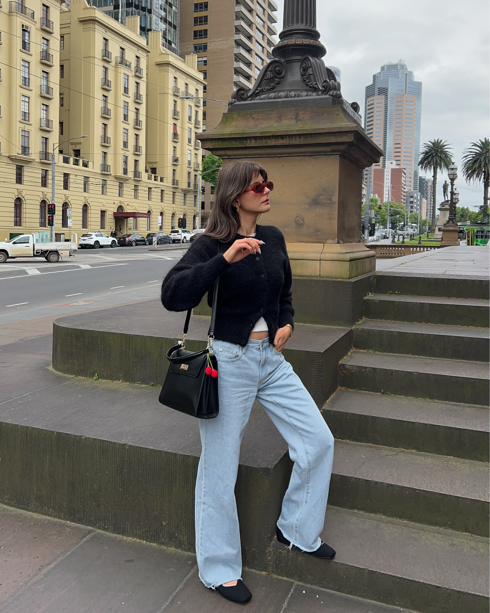 Sunglasses: Corlin
Jeans: glassons 
Linked exact for cardigan, shoes + bag

#LTKspring