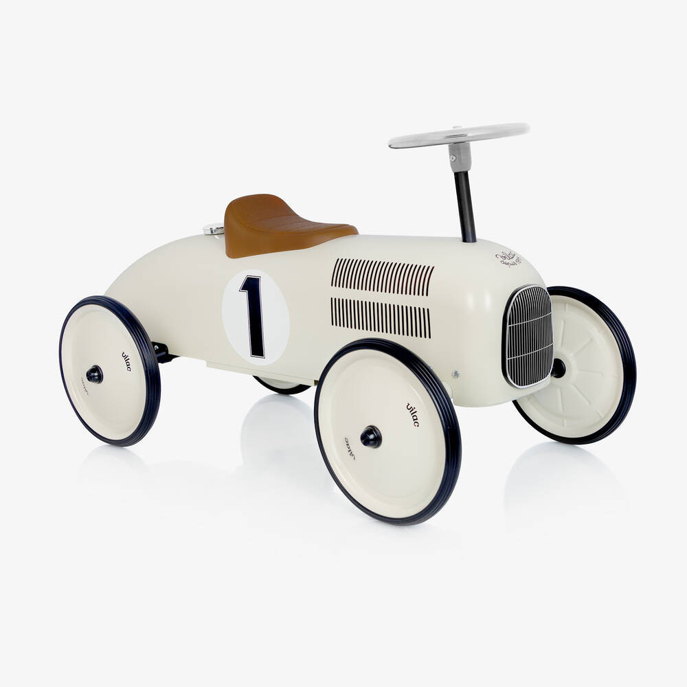 Ivory Ride-On Vintage Car (76cm) | Childrensalon
