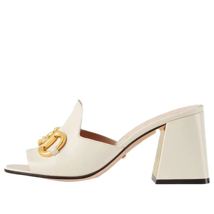 (WMNS) Gucci Slide Sandal With Horsebit 'White Leather' 655412-BKO00-9022 | KICKS CREW