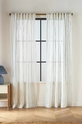 Sheer Stripe Curtain | Anthropologie (US)
