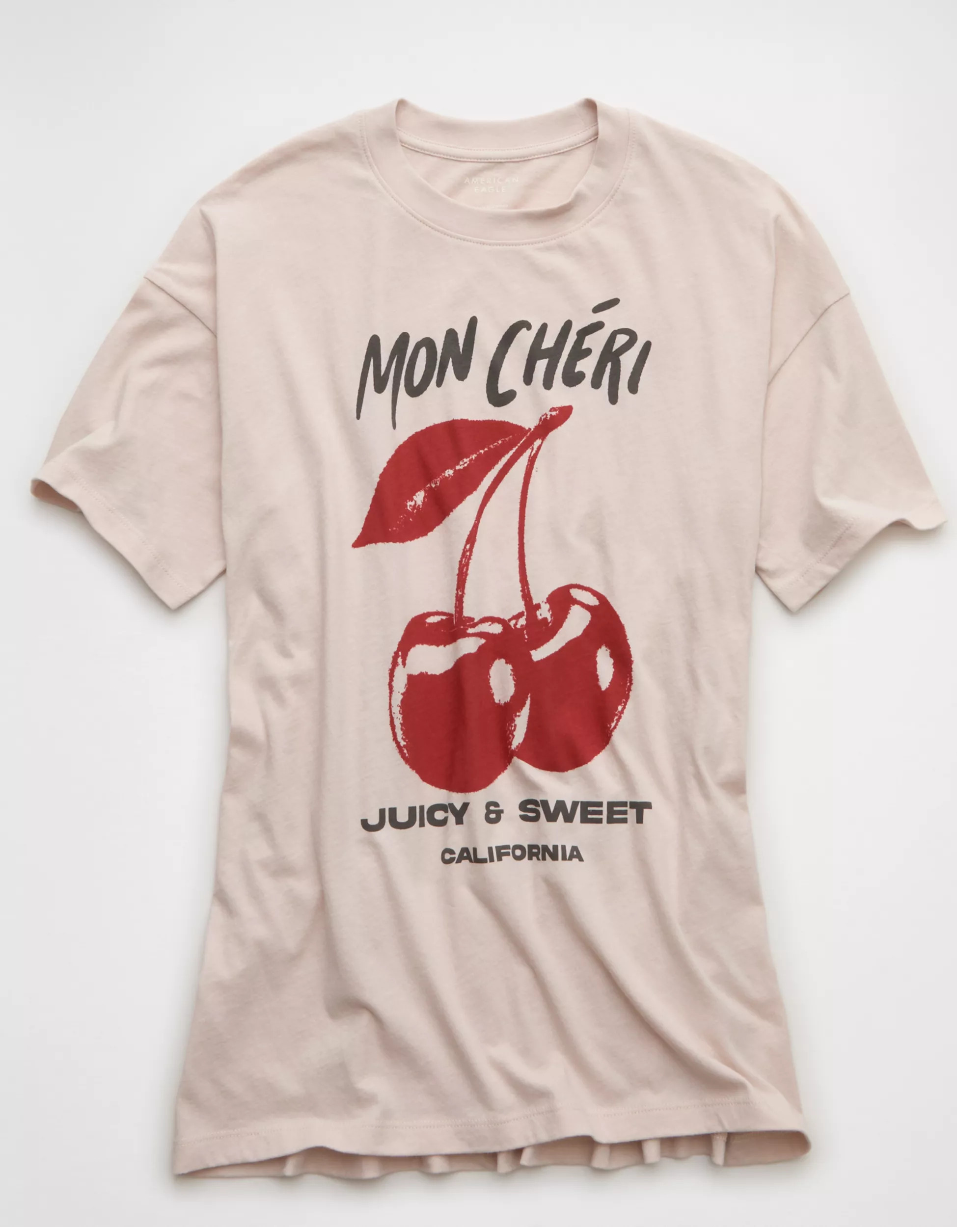 AE Oversized Mon Chérie Graphic T-Shirt | American Eagle Outfitters (US & CA)