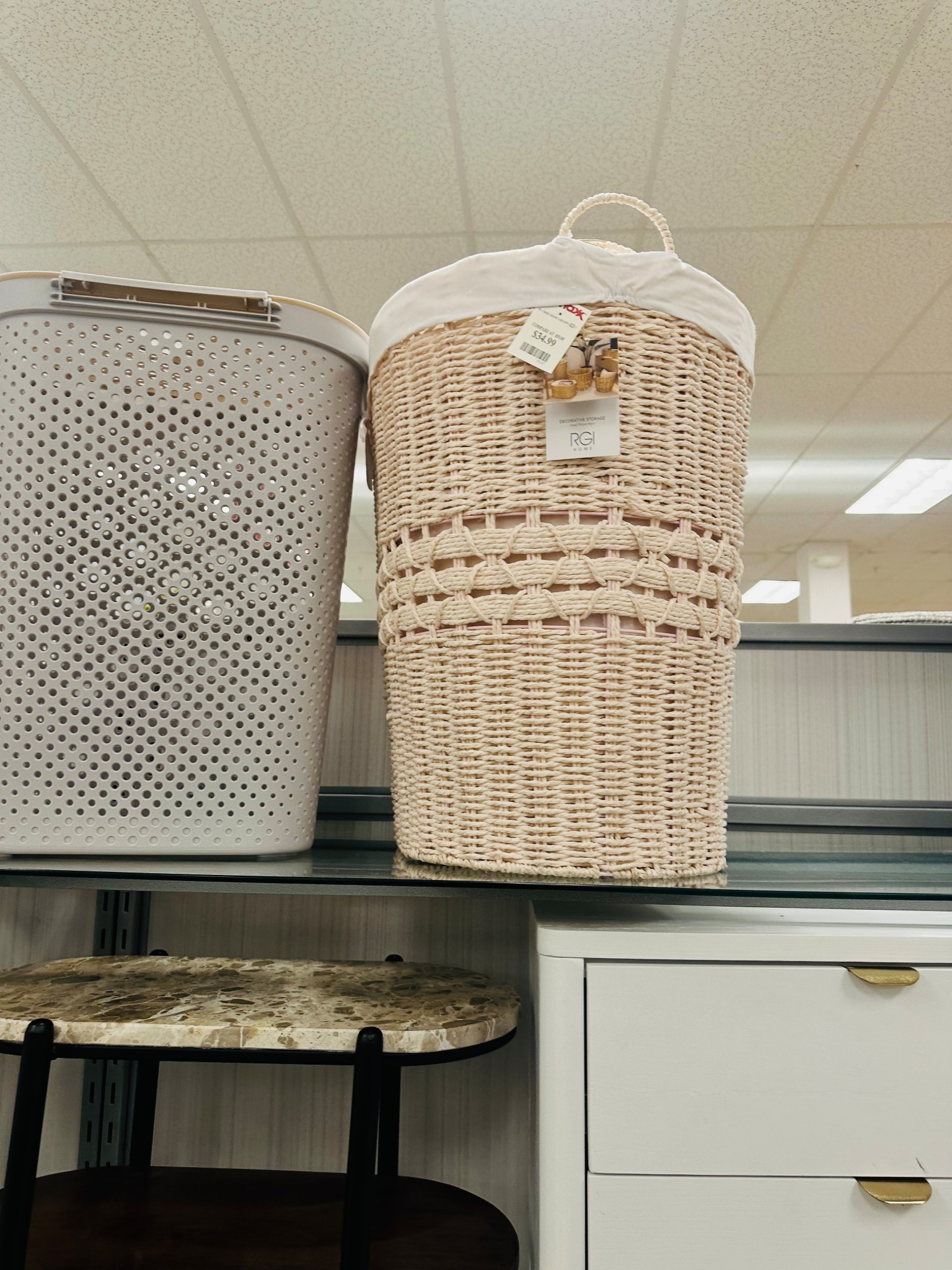 Proof that functional can be beautiful. This woven RGI Home hamper is the perfect way to hide the laundry pile, and these $25 Dwell Studio pillows are such a steal for an instant sofa upgrade. Grab these before they’re gone! ✨