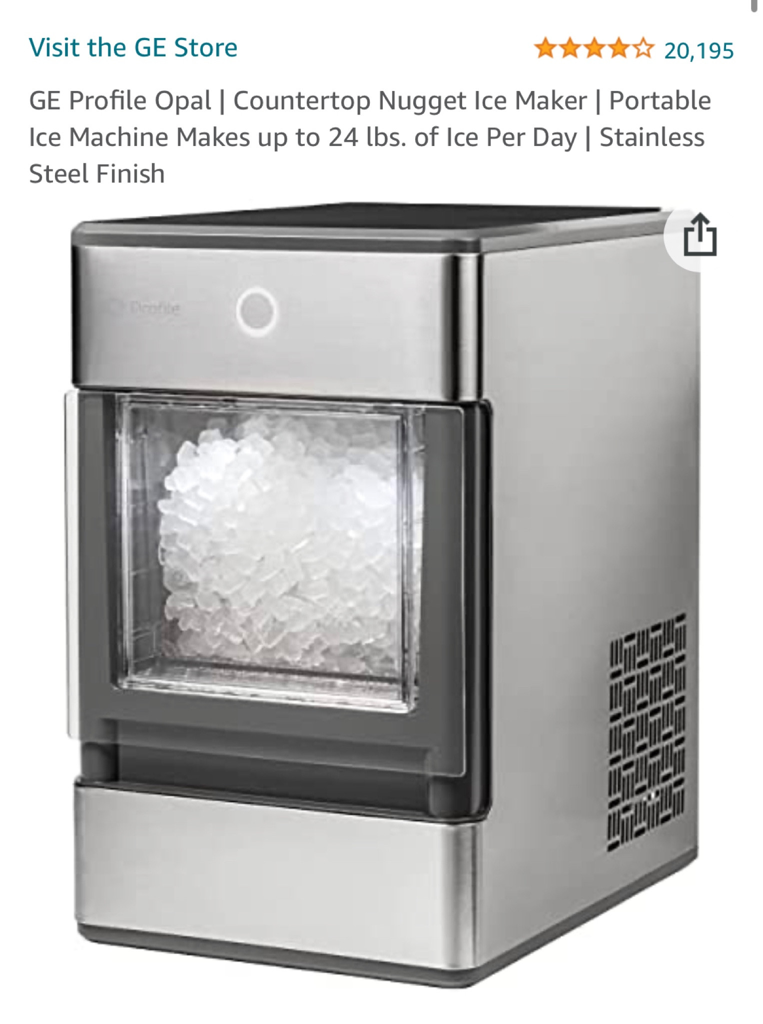 26% off GE profile opal nugget icemaker! Great early Black Friday deal! Makes the famous Chick-fil-A ice! 

#GE #gift #giftsforguys #giftsforher #kitchen #Appliance #icemaker #Chick-fil-A #Nuggetice #blackfriday #cybersale #amazon

#LTKSeasonal #LTKCyberweek #LTKHoliday