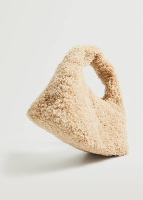 Tasche mit Shearling-Textur | MANGO (DE)
