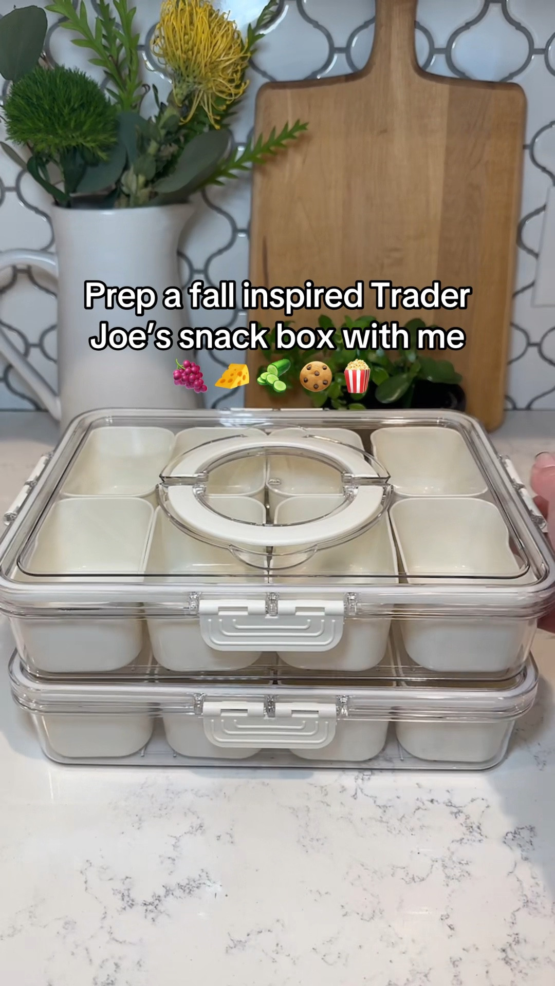 Prep a fall inspired snackle box with me for my kids! 🍇🧀🥒🍿

#LTKSeasonal #LTKKids #LTKFamily