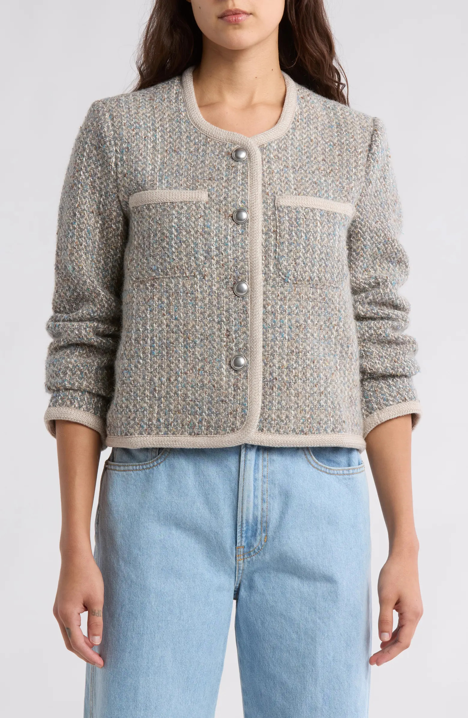 Amanda & Chelsea Crop Tweed Jacket | Nordstromrack | Nordstrom Rack